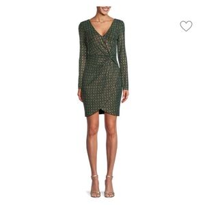 Twist faux wrap dress